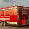 Red 8x18 food trailer